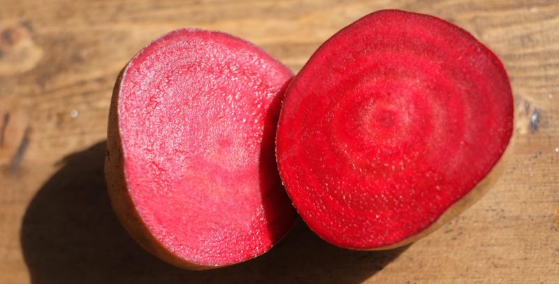 輪切りされたビーツ