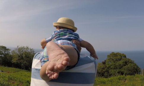 子供と父親の画像