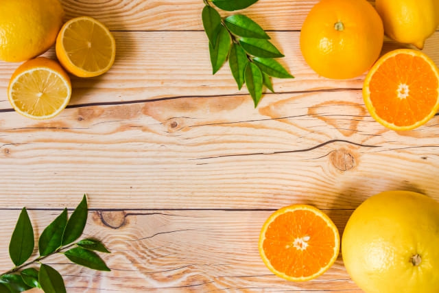 グレープフルーツとオレンジ