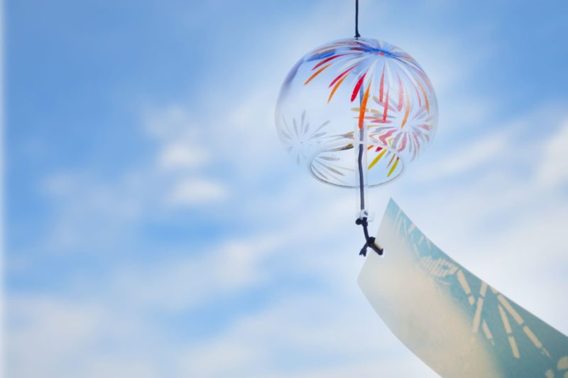 そよ風に吹かれる風鈴