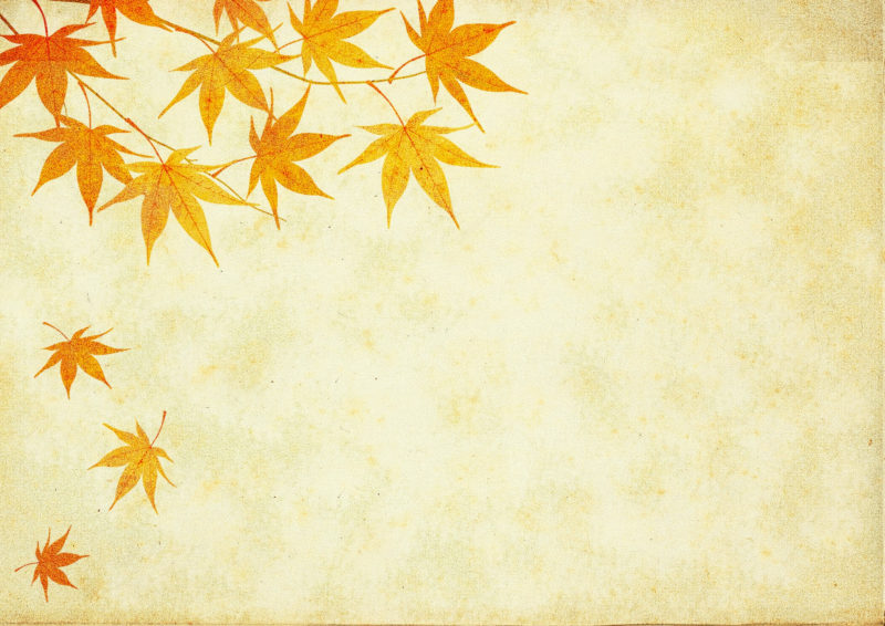 紅葉が舞い散るイラスト