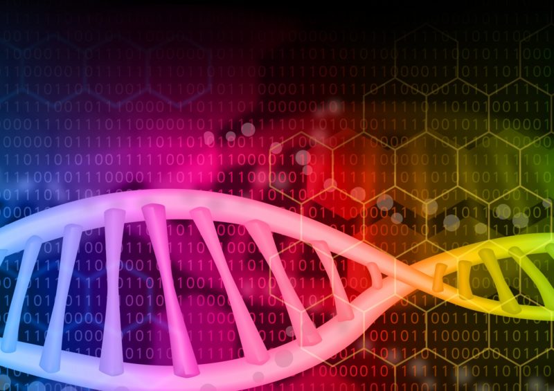 DNAの螺旋構造イメージ