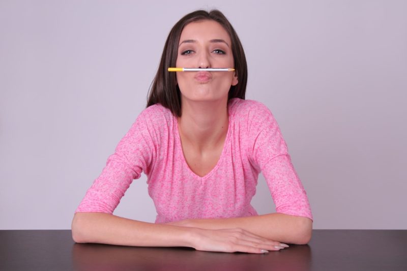 たるみのない女性