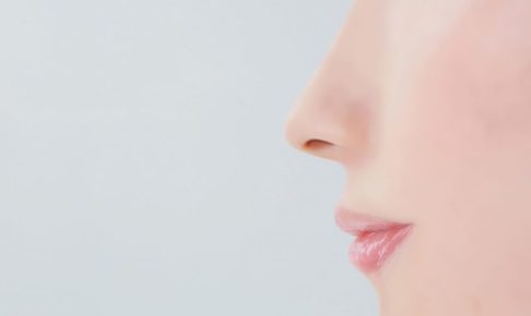綺麗な輪郭をした口と鼻の横顔ショット