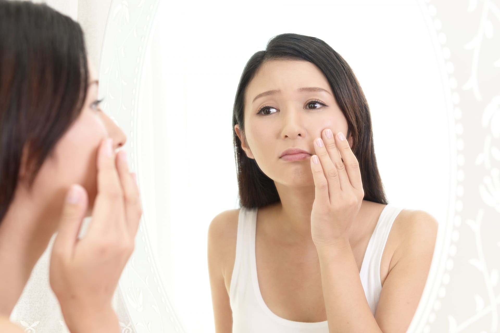 肌悩みを気にしている